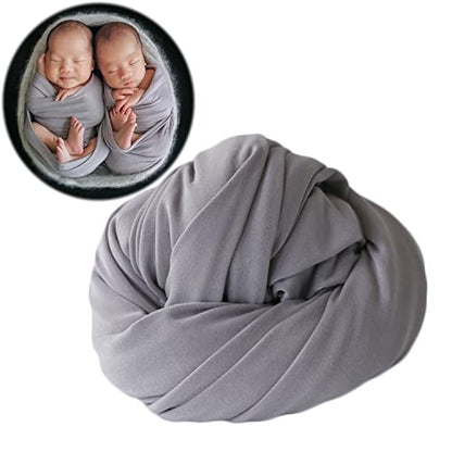 Zeroest Newborn Photography Stretch Wrap Boy Girl Baby Wraps Photography Props - Gray - color: Gray
