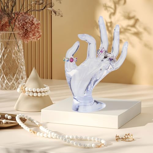 Jewelry Display Holder Bracelet Ring Watch Stand Support Holder Stand (Transparent) - color: Transparent