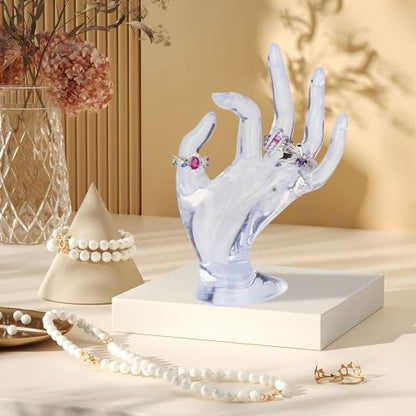 Jewelry Display Holder Bracelet Ring Watch Stand Support Holder Stand (Transparent) - color: Transparent