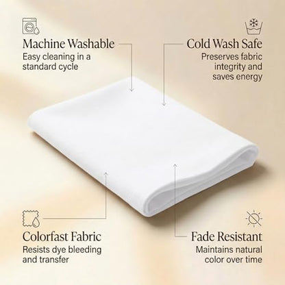 ACCENTHOME Accent Home 100% Cotton Napkins, Delicate Cloth Napkins for Dinners, Parties and Weddings，18 x 18 Inch Set of 12 - White - color: 12 - White - Twill, size: 18"x18" - Pack of 12