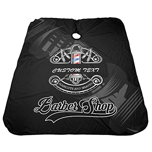 Custom Barber Cape, Personalized Haircut Salon Cape for Men - color: Barber-1