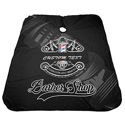 Custom Barber Cape, Personalized Haircut Salon Cape for Men - color: Barber-1