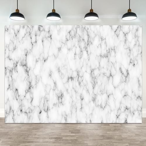 5x3ft White Marble Backdrop Photo Background for Photography Parties Events Live Stream Video Recording Studio Props Decoration - color: Color 11, size: 5x3ft