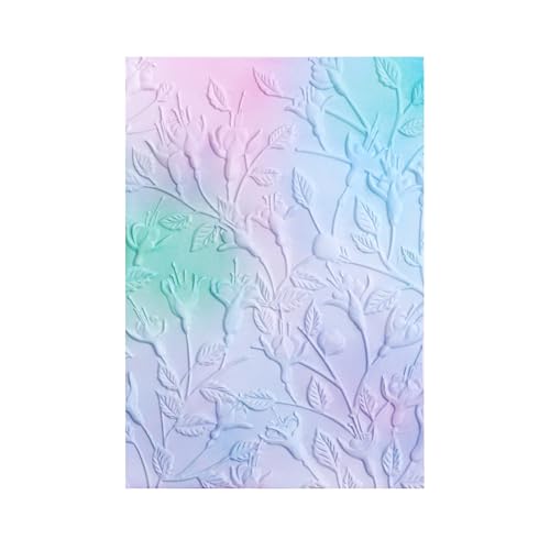 BAOFALI 3D Morning Glory Plastic Embossing Folders for DIY Scrapbooking Photo Album Card Paper Craft Decoration for Card Making,Embossing Template Paper Card Embossing Stencil 6.3" L x 4.5" W. - color: Morning Glory