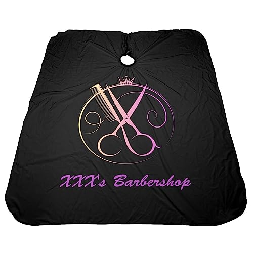 Custom Barber Cape, Personalized Haircut Salon Cape for Men - color: Barber-salon 2
