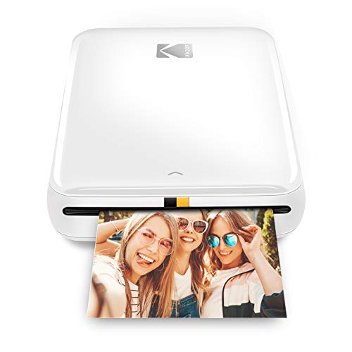 KODAK Step Printer Wireless Mobile Photo Printer with Zink Zero Ink Technology & Kodak App for iOS & Android (White) Gift Bundle - color: White, style: Starter Bundle