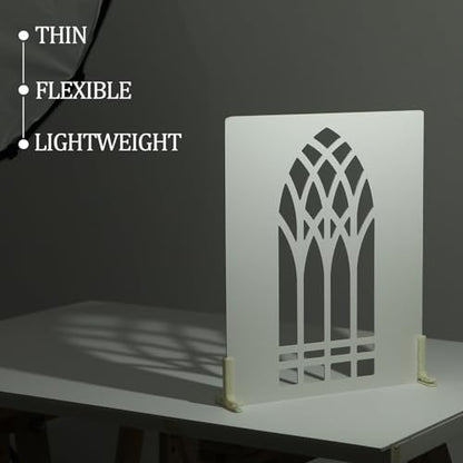 6PCS Photography Background Shadow Boards for Photography Studio, Food and Cosmetic Product Studio Video Shooting, MDAOCRY
