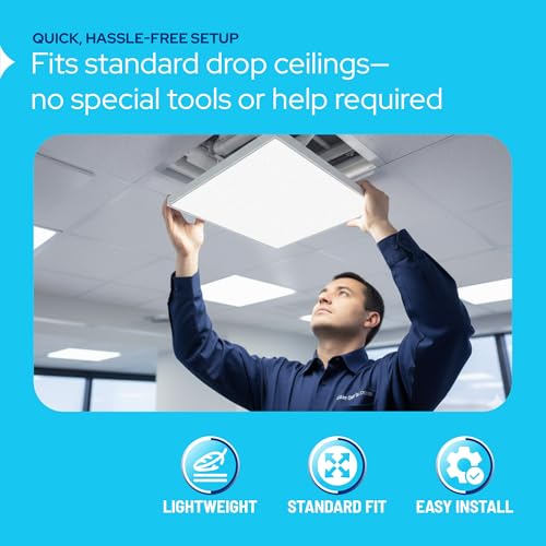 KASTLITE Frost Glaze Acrylic Lighting Panels | 22.25" x 46.25" x .080" Textured Frosted Plexiglass Diffuser Sheets | Flat Fluorescent Light Covers for Ceiling Lights & Overhead Fixtures | 4-Pack - size: 22.25" x 46.25"