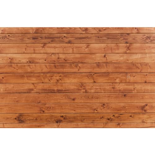 Rustic Wood Backdrop Wooden Floor Photography Background for Baby Shower Kids Adult Newborn Birthday Party Photo Shoot Photography Backdrops Portrait Video Shoot Studio Props Vinyl 5x3ft - color: Rustic Brown, size: 5x3ft