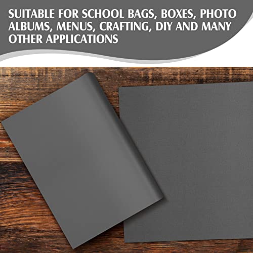 PerKoop Book Cloth for Book Binding 40 x 16 Inch Fabric Surface Paper Backed Bookcover Archival European Durable Strong Bookbinding Supplies Cover Books Album Scrapbooking (Gray) - color: Gray