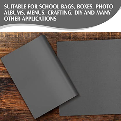 PerKoop Book Cloth for Book Binding 40 x 16 Inch Fabric Surface Paper Backed Bookcover Archival European Durable Strong Bookbinding Supplies Cover Books Album Scrapbooking (Gray) - color: Gray