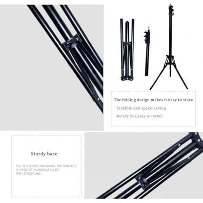 10x6.5ft Adjustable Photo Backdrop Stand Kit Portable Portrait & Studio Photography Backdrops Support with 4 Clamps, Carrying Bag Disassembly Banner Stand - color: 10x6.5ft-stand