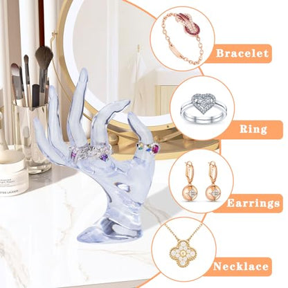 Jewelry Display Holder Bracelet Ring Watch Stand Support Holder Stand (Transparent) - color: Transparent