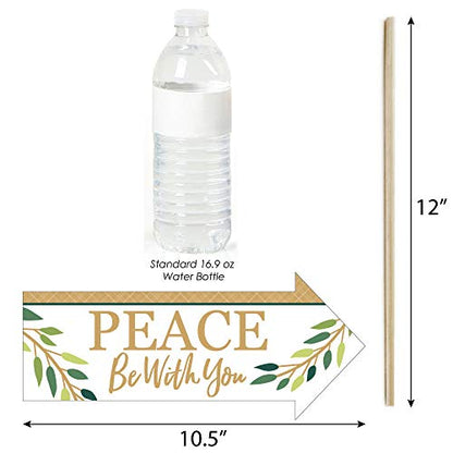 Big Dot of Happiness Funny Elegant Cross - Religious Party Photo Booth Props Kit - 10 Piece
