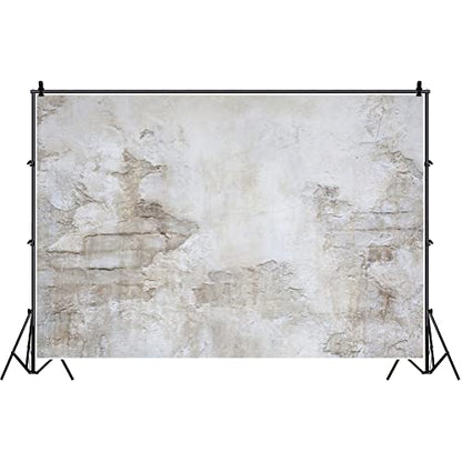 Laeacco Rock Wall Photography Backdrops for Studio 7x5ft Vinyl Studio Backdrop Customized Photography Backdrop Stone Wall Backdrop Grunge Antique Ingredient Rough Wall Retro Architecture - size: 7x5ft