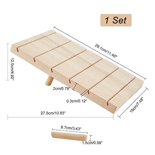 NBEADS 6-Slot Wooden Earring Display Stand, Slant Back Earring Card Holder Cornsilk Jewelry Display Holder Organizer for Selling Photos Card Jewelry - color: 6 Slots Wooden Cornsilk11.46x7.48x0.79"