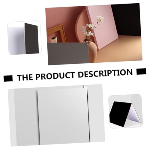 BESPORTBLE Thick Folding Reflective Photography Background Board with Black White Surfaces for Tabletop and Studio Lighting Control, Portable Photo Reflector for Filming and Outdoor Use