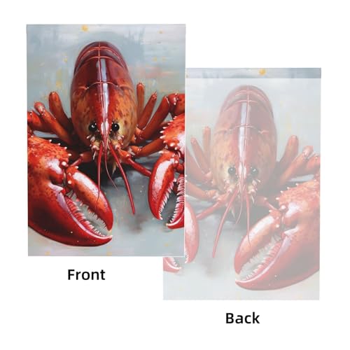 Lobster Backdrop Background for Photography 5x7ft Photobooth Professional Photo Backdrop Curtains Video Photography Studio Photo Backgrounds Banner Booth Background Screen Parties - color: Lobster