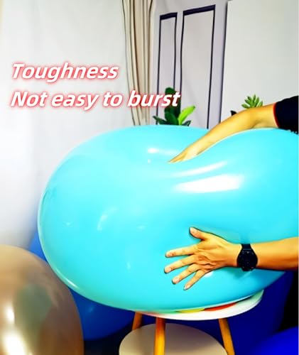 35 Pack Giant Balloons 36 Inch 17 Kinds Colors Latex Colorful Party Big Balloon Bulk for Various Party Events Decorations - color: Assorted Colors, size: 36 inch