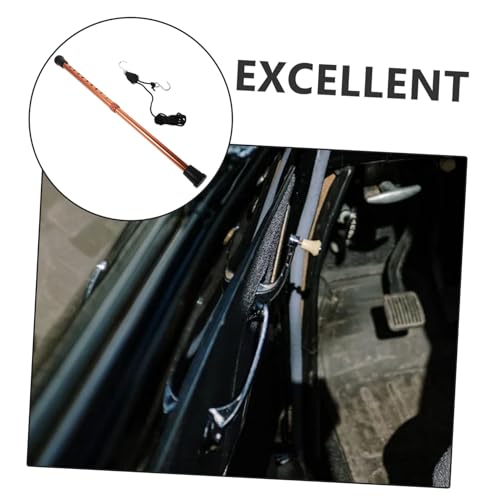 Telescoping Car Hood Prop Rod Aluminum Alloy Hood Support Bar with Hook Hanging Rope for Automotive Repair Easy to Use Holder Tool