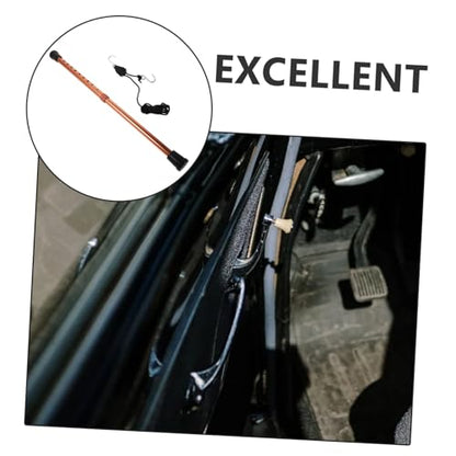 Telescoping Car Hood Prop Rod Aluminum Alloy Hood Support Bar with Hook Hanging Rope for Automotive Repair Easy to Use Holder Tool