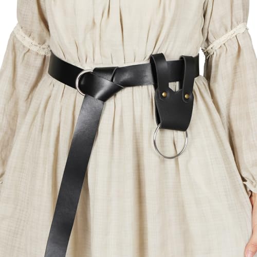 Medieval Knight Axe Hatchet Tomahawk Holder Belt Metal Ring Hanger Sword Frog LARP - color: Black