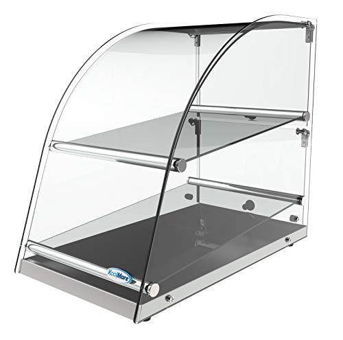 KoolMore DC-2CN Bakery Display Case, 2.4 Cu. Ft - 2 Shelves - size: 14 in. - 2 Shelves