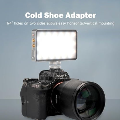 RGB Video Light Kit, 6000mAh Portable Camera Light 8W Output Power, LED Video Light Panel, 2500-8500K CRI TLCI 97+ Photograhy Lighting, with Mini Tripod, 60cm Reflector - size: 8W Kit with Reflector/Tripod