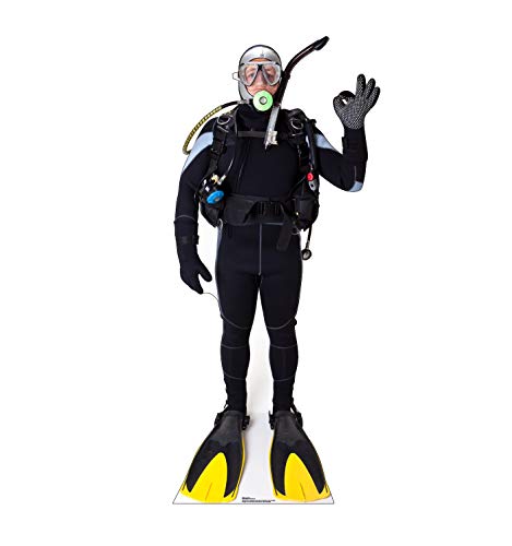 Cardboard People Scuba Diver Life Size Cardboard Cutout Standup - color: Scuba Diver