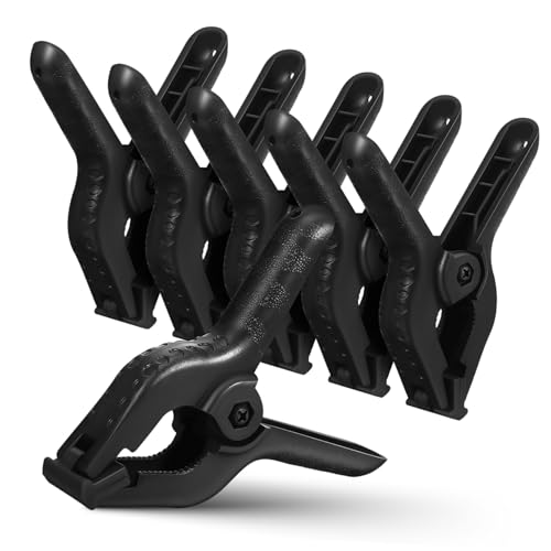 6pcs Heavy Duty Backdrop Clamps Spring Clips for Photography Background Support Muslin Fixing Suitable for Photo Studio and DIY Projects