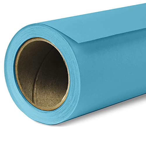 Savage Seamless Paper Photography Backdrop - Color #75 True Blue, Size 26 Inches Wide x 36 Feet Long, Backdrop for Tabletop Product Photography and Crafting - Made in USA - color: True Blue, size: 26 in x 36 ft