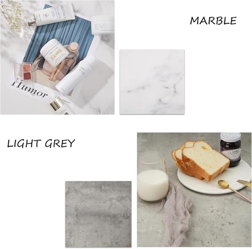 5PCS Photo Backdrop Boards with Carry Bag,16x16Inch Marble Cement Wooden Photography Background Flat Lay Props for Food, Product, Jewelry, EOAJAFOU - color: Wooden/Grey/Cement/Stone/Marble