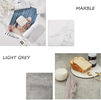 5PCS Photo Backdrop Boards with Carry Bag,16x16Inch Marble Cement Wooden Photography Background Flat Lay Props for Food, Product, Jewelry, EOAJAFOU - color: Wooden/Grey/Cement/Stone/Marble