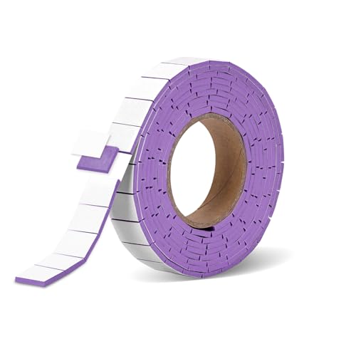 168 Pcs Foam Tape Craft Double Sided Precut 3/4 X 1/2 Inch 3D Adhesive Foam Squares Self Adhesive Dots Purple for Halloween Christmas DIY Crafts Art Sewing Supplies（1 Roll,Purple） - color: Purple, style: 1 Tape