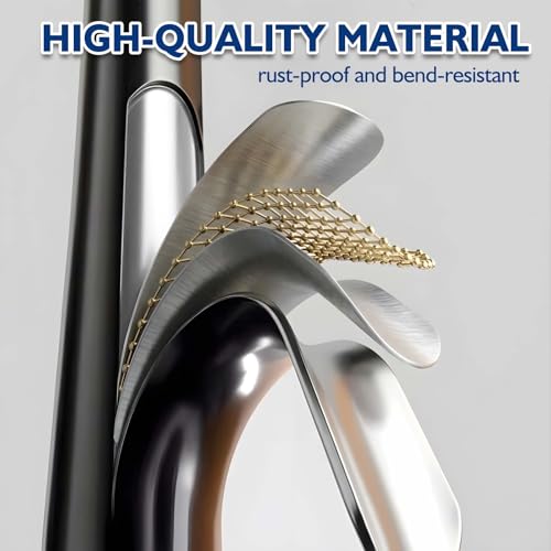 Jilron Backdrop Stand Heavy Duty Spring-Loaded Adjustable Photo Backdrop Stand, Sturdy Thickened Support, Adjustable Width 35-100" Height 43-120", Easy Setup for Photography, Parties- Black