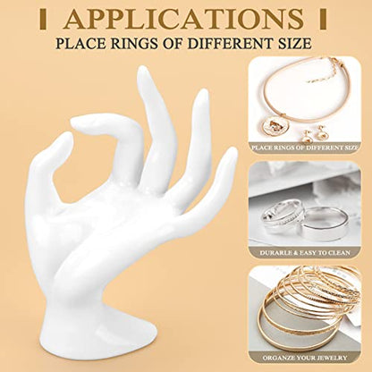 Jewelry Display Holder Bracelet - color: White