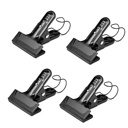 Backdrop Spring Clamps With Hook- 4 Pack of 4" Heavy Duty Clips for Photography Background Stands, Woodworking & Home Improvement Projects - size: 4 Packs