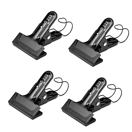 Backdrop Spring Clamps With Hook- 4 Pack of 4" Heavy Duty Clips for Photography Background Stands, Woodworking & Home Improvement Projects - size: 4 Packs