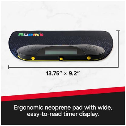 Rubik’s Cube, Speed Timer & Mat, Ergonomic Display Device & Precision Timing Mat for Competitive Speedcubing Brain Teaser Puzzle for Adults Problem-Solving Brain Teaser Fidget Toy for Kids Ages 8 & Up - color: Rubiks Speed Timer and Mat