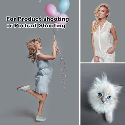 CPLIRIS 10x12ft Gray Backdrop Photography Grey Photo Shooting Background with Matt Surface for Protrait Photoshoot - color: Gray, size: 10x12ft