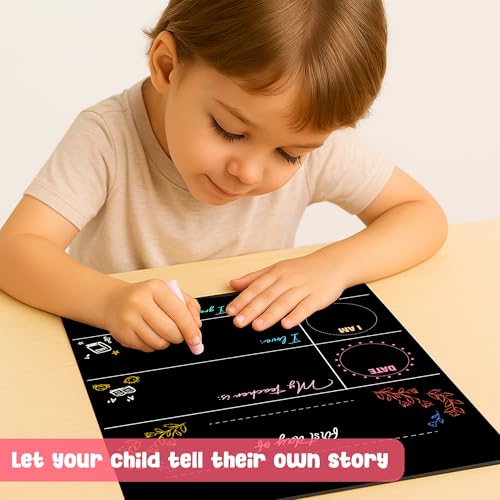 First and Last Day of School Chalkboard Sign for Kids, Reusable School Photo Prop with Chalk Surface, First Day of Kindergarten Preschool Board, Back to School Sign - color: School Chalkboard Sign