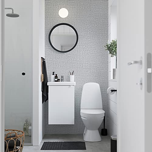 Grey Wallpaper Grasscloth Peel and Stick Wallpaper 17.7inchx393.7inch Textured Peel and Stick Grasscloth Removable Grey Contact Paper for Cabinets Self Adhesive Removable Wall Paper Vinyl - color: Grey-1, size: 17.7" x 393.7"
