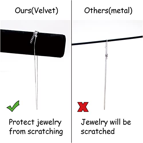 Pangkeep 3 Tier Bracelet Holder,Bracelet Displays for Selling,Jewelry Display Stand for Bangles Necklaces Hair ties Scrunchies Watches (Black) - color: Black