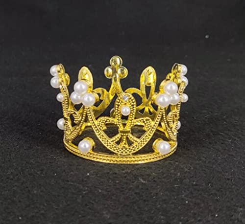 Newborn Baby Photo Shoot Props Outfits Faux Pearl Mini Crown Rhinestone Tiara Infant Photography Props Rhinestone Party Crown