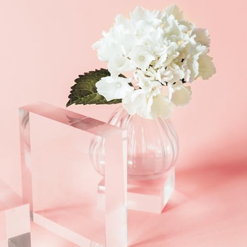 uxcell 2pcs Acrylic Cylinder Display Blocks, 40 x 40 mm/1.6" x 1.6" Clear Jewelry Display Base Polished Cube Riser Stand Display Holder Base for Bracelet Jewelry Cosmetics Crafts - size: 40 x 40mm
