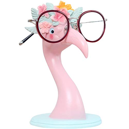Fun Eyeglass Holder Display Stands - Home Office Decorative Glasses Accessories (Pink Flamingo) - color: Pink Flamingo