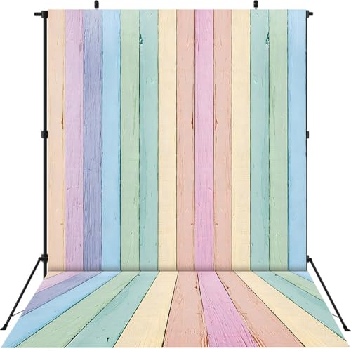 Colorful Wood Easter Backdrop 6x8FT Easter Pastel Rustic Texture Photography Background Spring Theme Party Backdrop Kids Adult Baby Shower Birthday Party Decorations Photo Props (72x96 inch) - size: 6x8FT: 72x96 inch