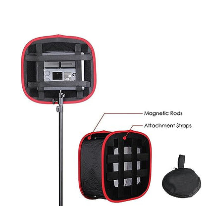 2X Portable Softbox LED Light Panel Diffuse Light Room Lighting Modifier for LED Light