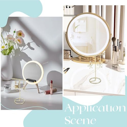 SUNNYCLUE 4Pcs T Shaped Jewelry Stand Necklace Stand Holder Earring Display Organizer Light Gold Jewelry Towers Bangles Rings Earrings Watch Hanging Organizers for Selling Home Storage Show Photo