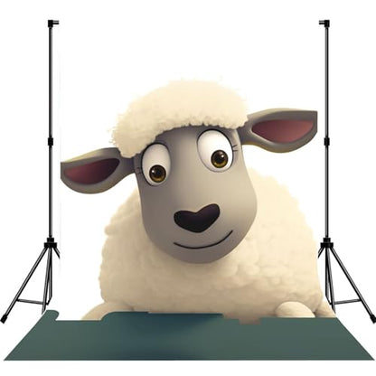 Sheep Backdrop Background for Photography 5x7ft Photobooth Professional Photo Backdrop Curtains Video Photography Studio Photo Backgrounds Banner Booth Background Screen Parties - color: Sheep